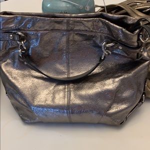 Gold coach purse